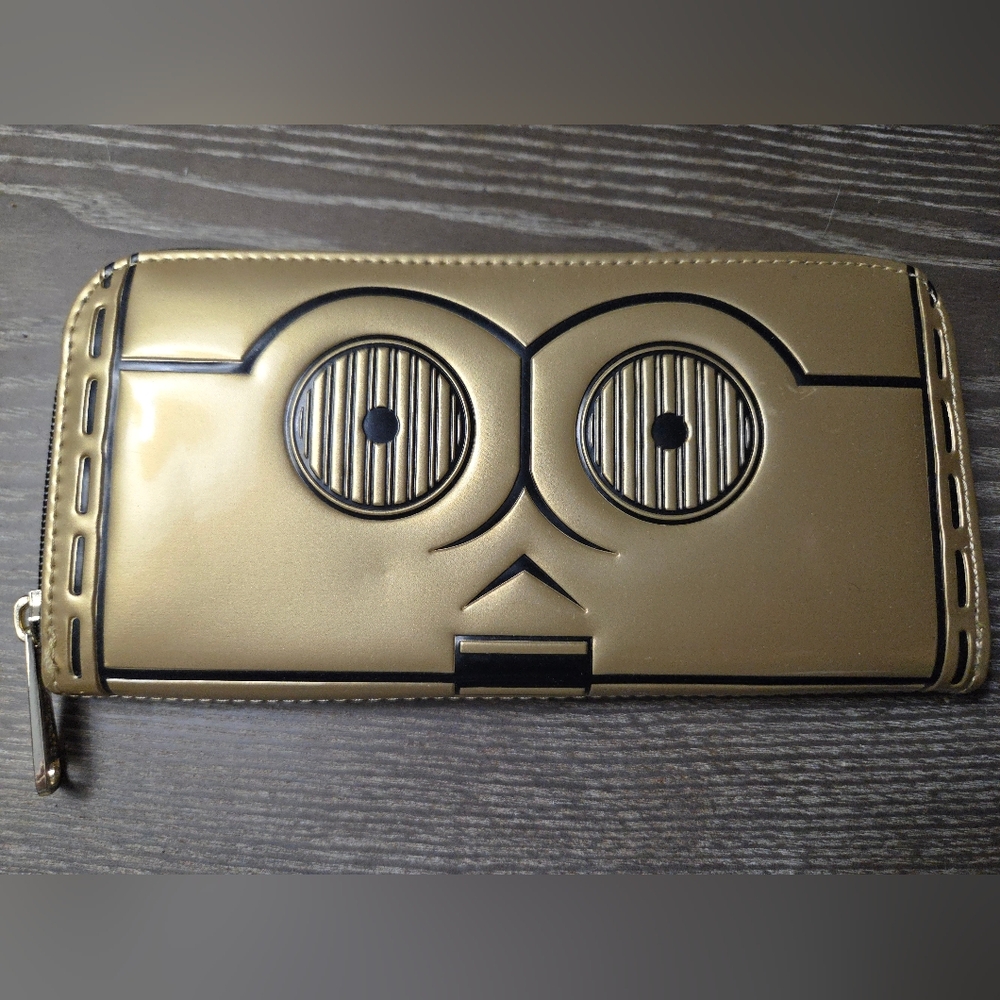 Loungefly Starwars Gold C-3PO Themed Wallet